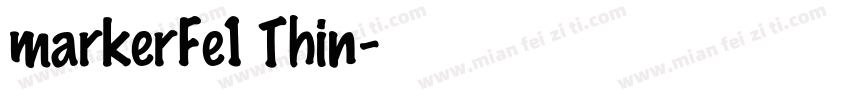 markerFe1 Thin字体转换